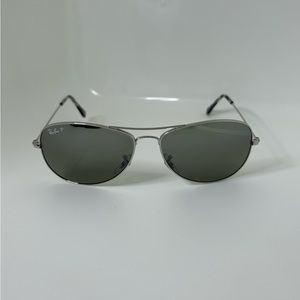 RayBan Chromance Cockpit Never Worn Polarized Gunmetal Silver Lenses 3562 0035J